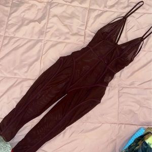 Mesh jumpsuit